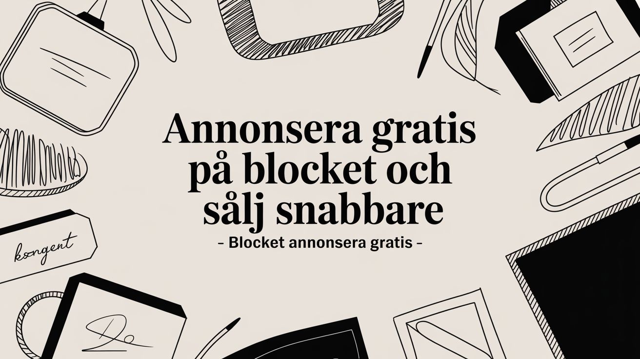 Annonsera gratis på Blocket och sälj snabbare – blocket annonsera gratis