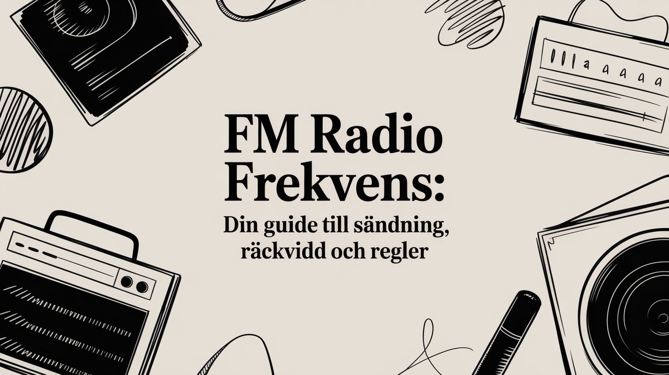FM radio frekvens: Din guide till sändning, räckvidd och regler
